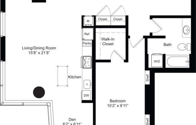 1 bed, 1 bath, 1,011 sqft, $3,857, Unit 3201