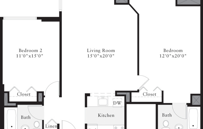 2 beds, 2 baths, 1,020 sqft, $7,323, Unit 0103
