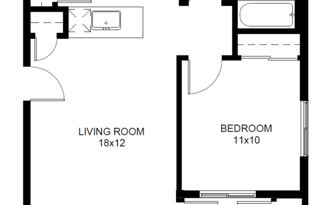 1 bed, 1 bath, 672 sqft, $1,449, Unit J102