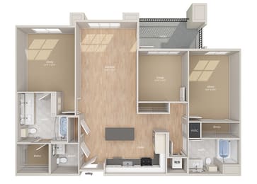 3 beds, 2.5 baths, 1,378 sqft, $4,381