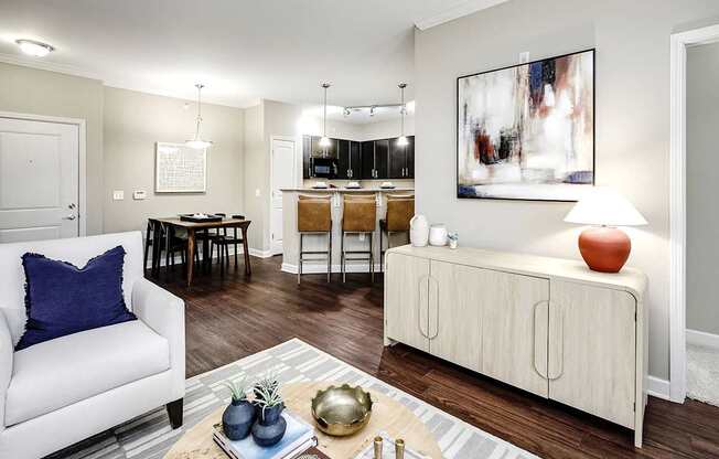 Living Room at Aventine Wilderness Hills in Lincoln, NE