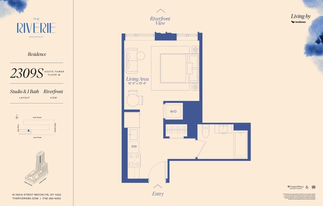 Studio, 1 bath, $3,735, Unit 2309S