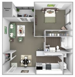 1 bed, 1 bath, 813 sqft, $2,509