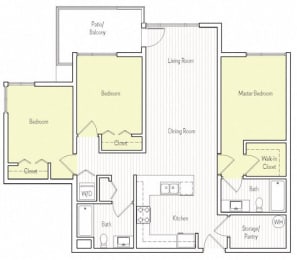 3 beds, 2 baths, 1,172 sqft, $3,150