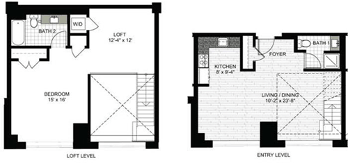 1 bed, 2 baths, 1,133 sqft, $4,070, Unit 0233