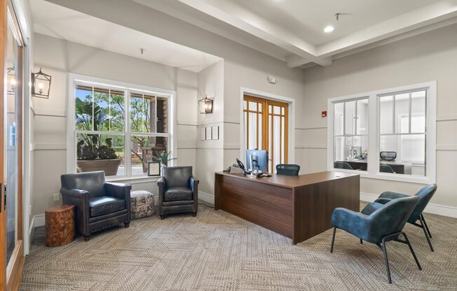 Leasing Office at Stonepost Lakeside Apartment Homes, Kansas