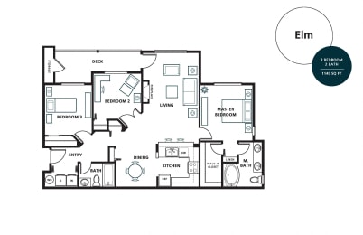 3 beds, 2 baths, 1,140 sqft, $2,678