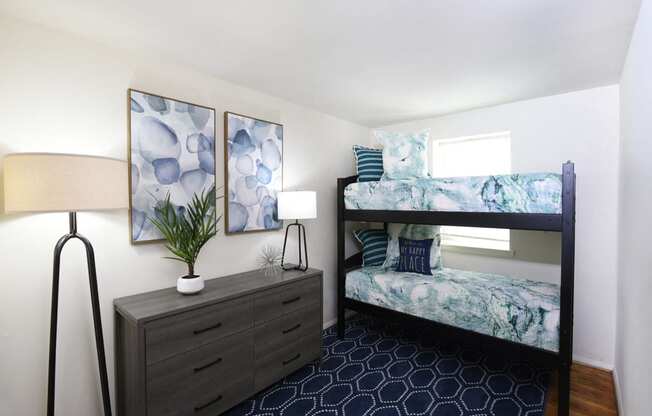 Second bedroom with bright natural light at Kingston Townhomes, Maryland, 21220