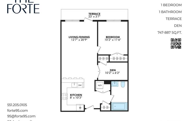 1 bed, 1 bath, 887 sqft, $3,499, Unit APT. 334