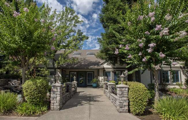 Stanford Heights clubhouse entry bridge