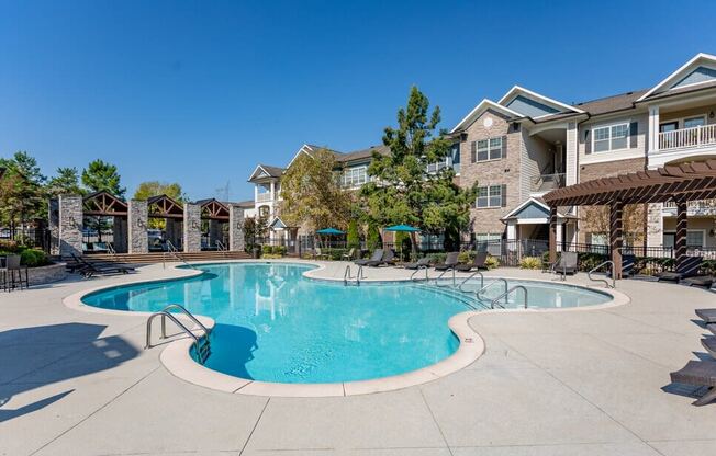 the swimming pool at our apartments