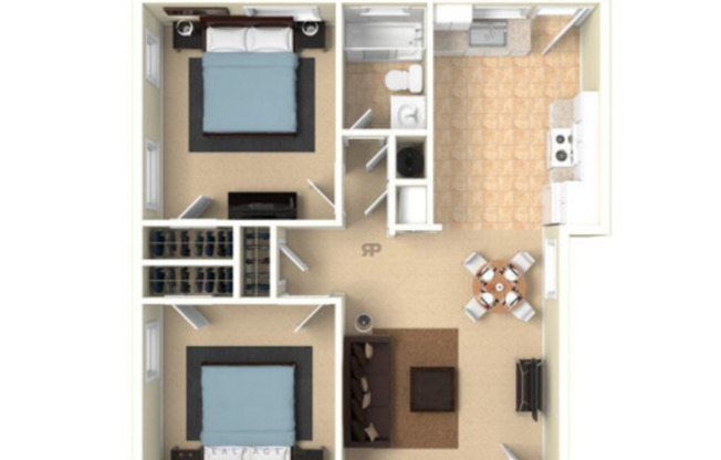 2 beds, 1 bath, 759 sqft, $999, Unit J 5