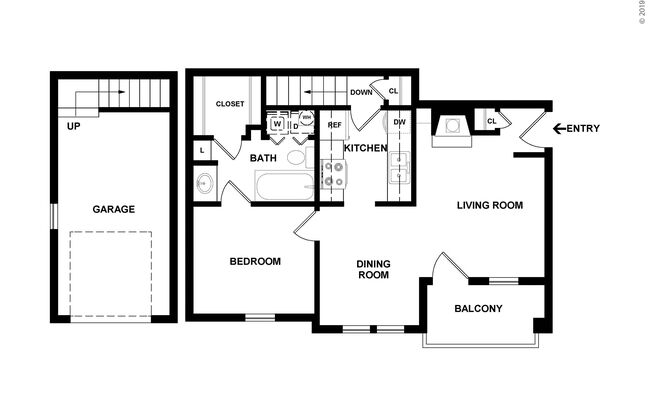 1 bed, 1 bath, 678 sqft, $1,435