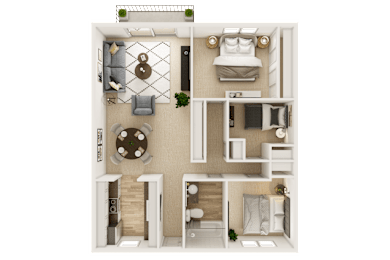 3 beds, 1 bath, 980 sqft, $2,401