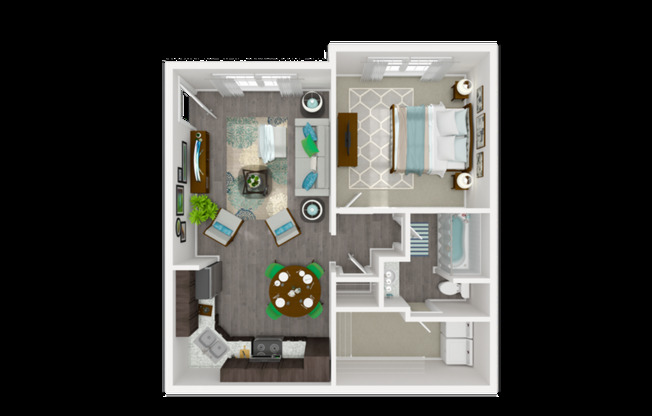 1 bed, 1 bath, 659 sqft, $1,100, Unit 8-202