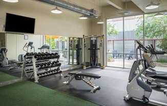 fitness room with equipment