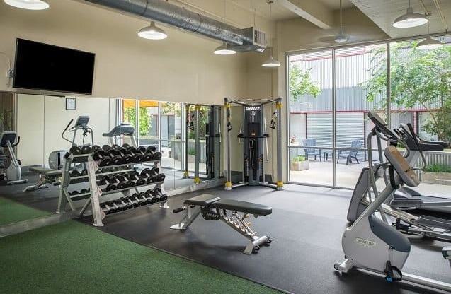 fitness room with equipment