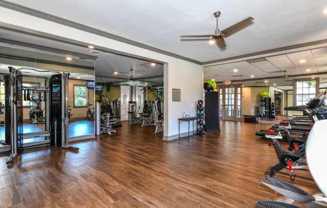 Fully Equipped Fitness Center, at Crestmark Apartment Homes, Lithia Springs Georgia