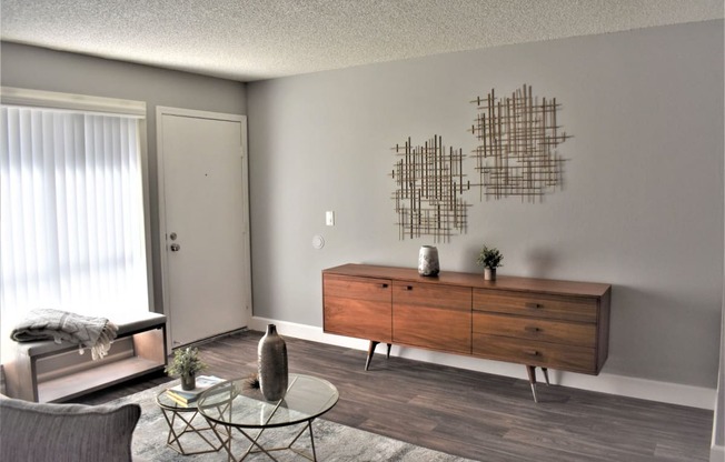 Living Room With Expansive Window at Sunnyvale Town Center, California