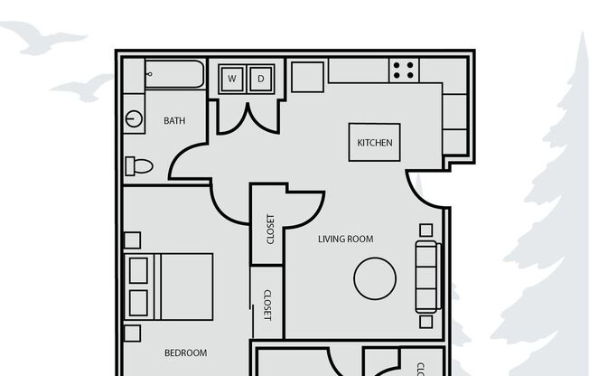 1 bed, 1 bath, 700 sqft, $1,795, Unit 08-103