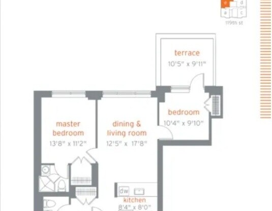 2 beds, 2 baths, 865 sqft, $3,680, Unit 2E