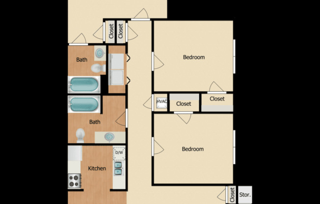 3 beds, 2 baths, 1,072 sqft, $1,626