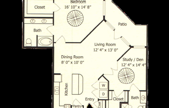 2 beds, 2 baths, 1,158 sqft, $1,799, Unit 118