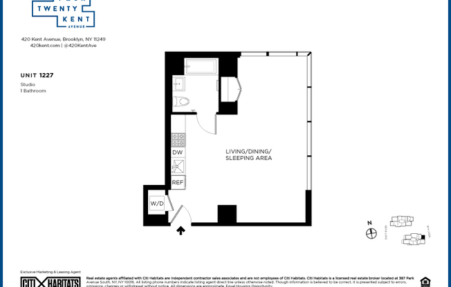 Studio, 1 bath, $3,947, Unit 1227