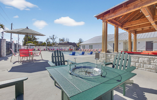 Poolside Fire Pit