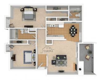 2 beds, 2 baths, 1,120 sqft, $2,895