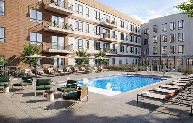 Swimming Pool with Poolside Lounge