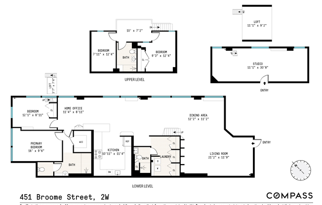 4 beds, 3 baths, 2,044 sqft, $14,999, Unit 2W