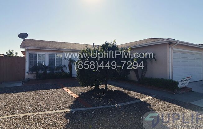 4 Bedroom 2 Bath Home in the Heart of Mira Mesa. More Photos Coming Soon!