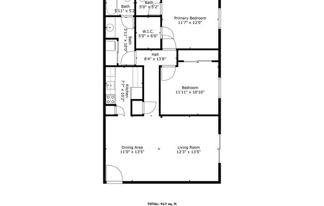 2 beds, 1.5 baths, 950 sqft, $1,399, Unit 6371 - 73