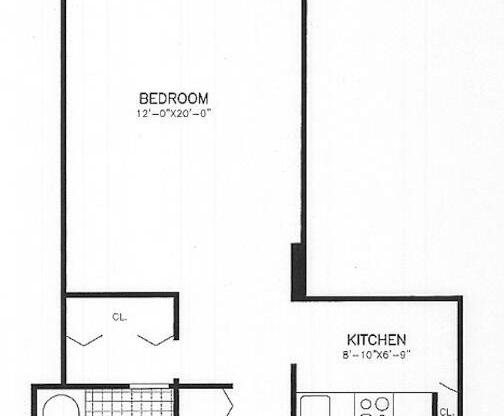 Studio, 1 bath, $3,450, Unit 7G