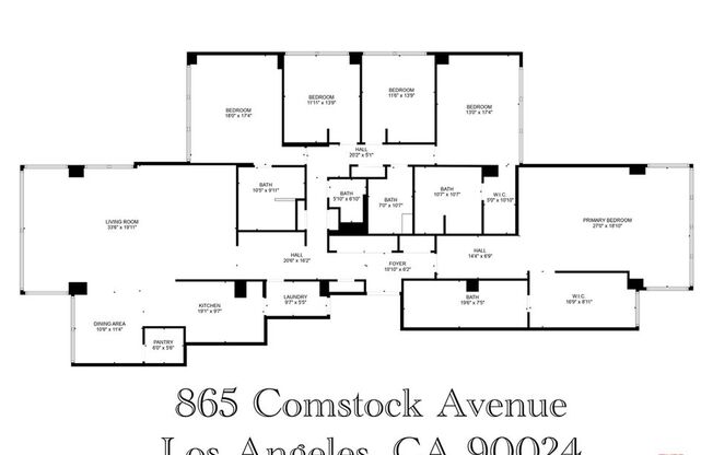 5 beds, 4.5 baths, 3,130 sqft, $12,995, Unit 10D/E