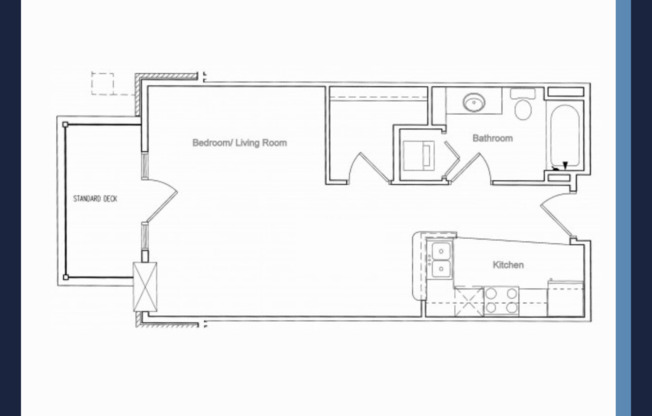 Studio, 1 bath, 539 sqft, $1,235, Unit 5001-205