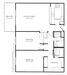 2 beds, 2 baths, 1,026 sqft, $3,769