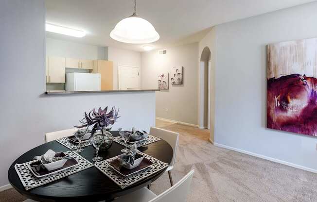 Dining Room at La Jolla Crossroads Apartments, San Diego
