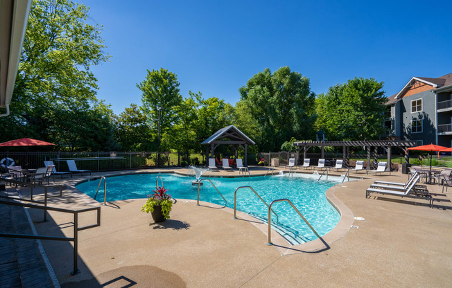 Expansive Pool Sundeck