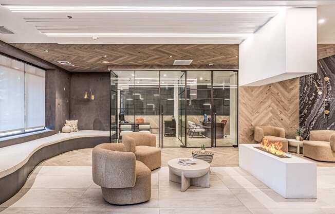 Lobby at Park Square Apartments, Rahway, NJ