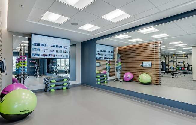 Designated Floor Workout Space in the Fitness Center