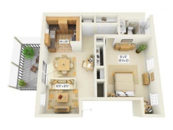1 bed, 1 bath, 790 sqft, $1,489