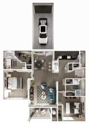 2 beds, 2 baths, 1,100 sqft, $1,763