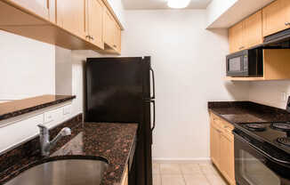 Kitchen with Granite Countertops