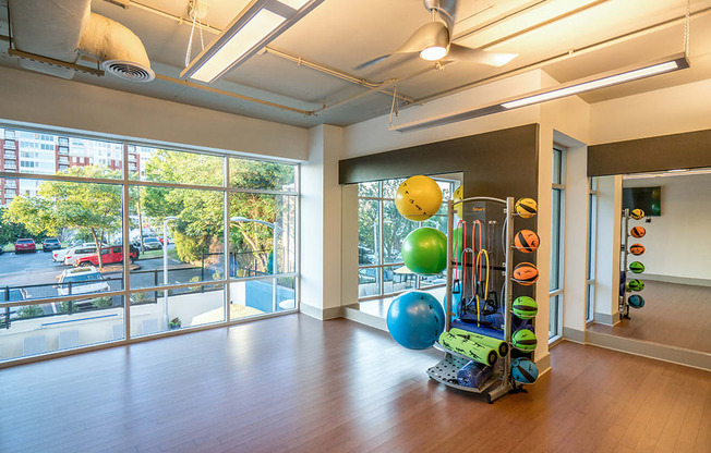 State-Of-The-Art Gym And Spin Studio at Link Apartments® Glenwood South, Raleigh, 27603