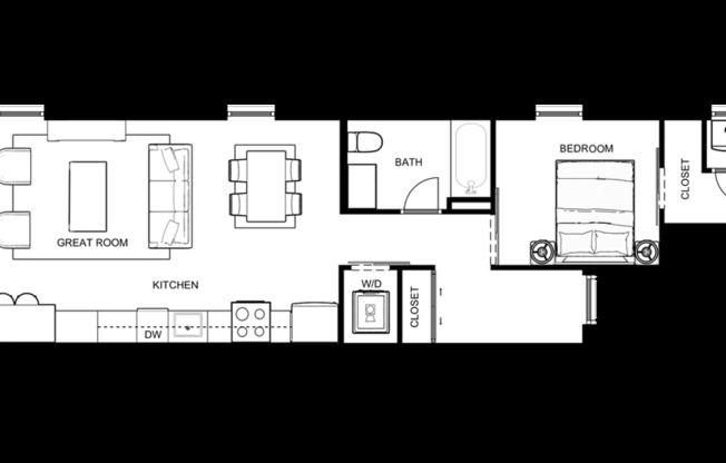 1 bed, 1 bath, 675 sqft, $1,495, Unit 201