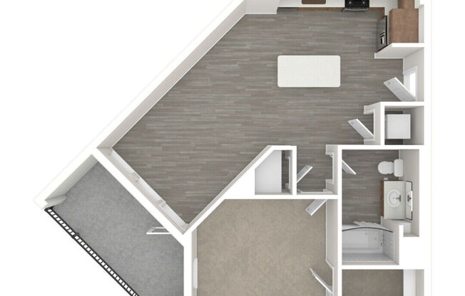 1 bed, 1 bath, 769 sqft, $3,550