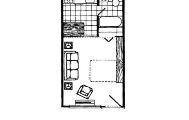 Studio, 1 bath, 300 sqft, $1,039, Unit 2210