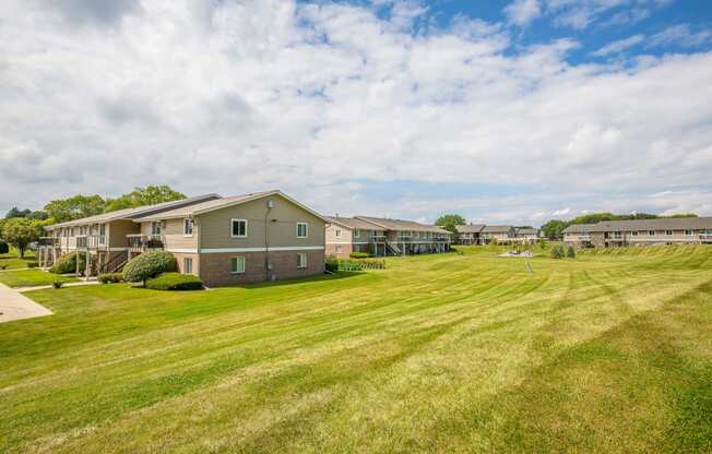 Lush Green Outdoors at Glen Hills Apartments, Glendale, WI